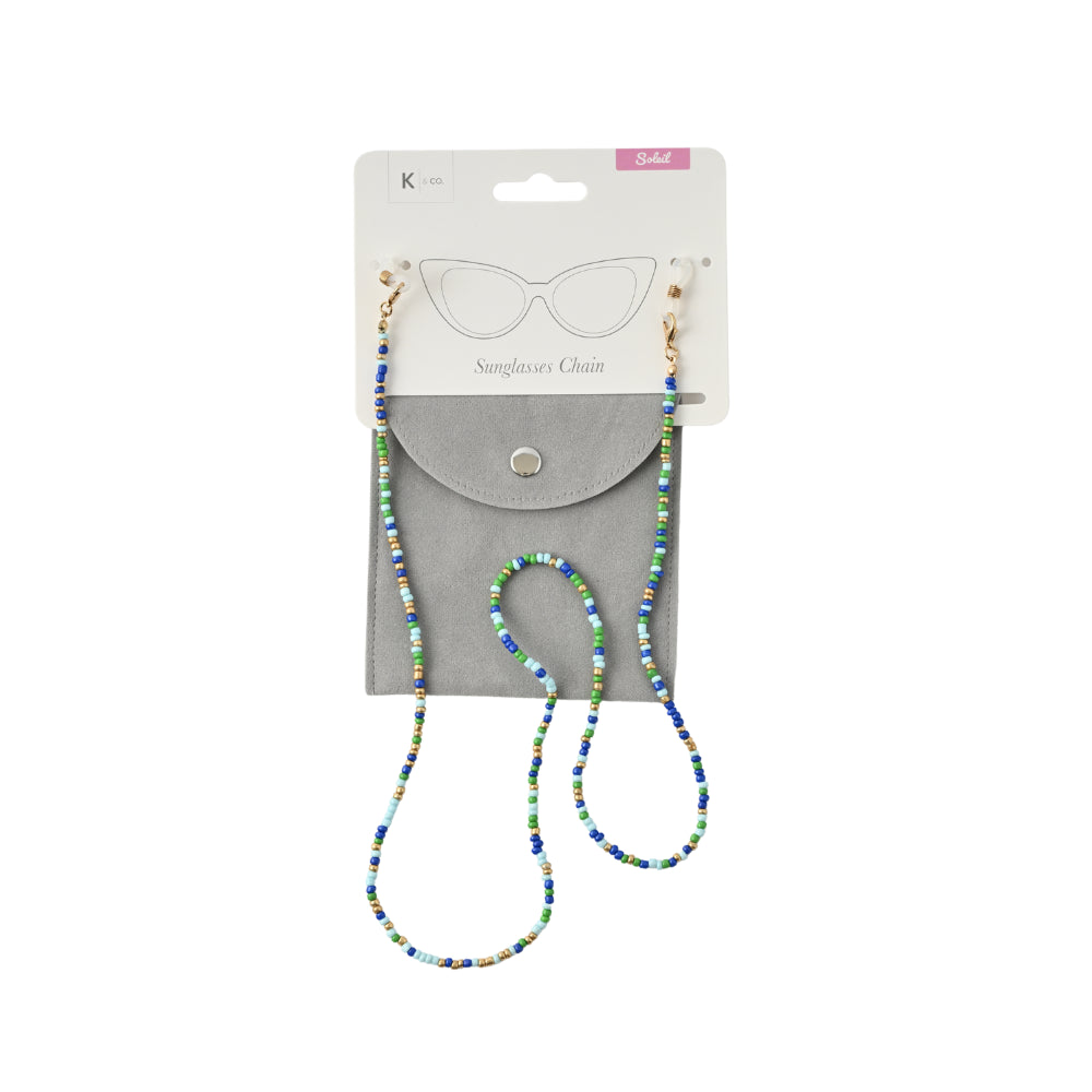 Soleil Series Sunglass Chain - BLUE BEADS
